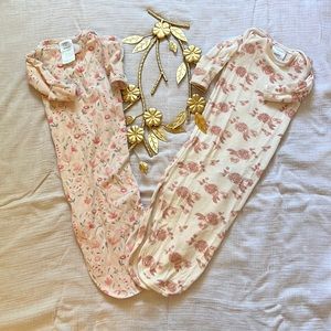 Aden & Anais newborn (0-3 months) baby girl knotted gowns